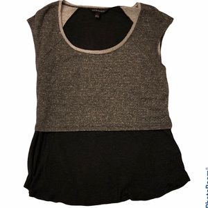 Rock & Republic Layered Cropped Distressed Tank XL